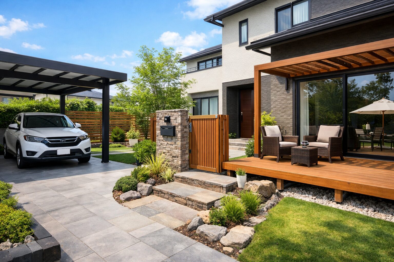 上尾市 カーポート設置