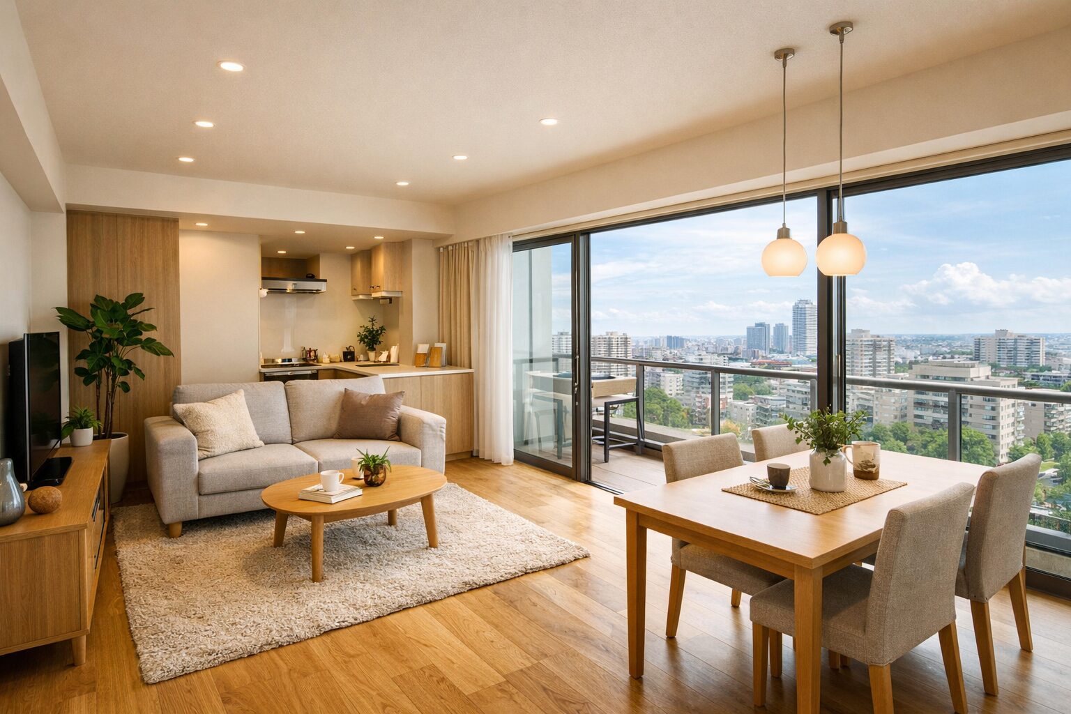 上尾市 LDKリフォーム 明るい室内